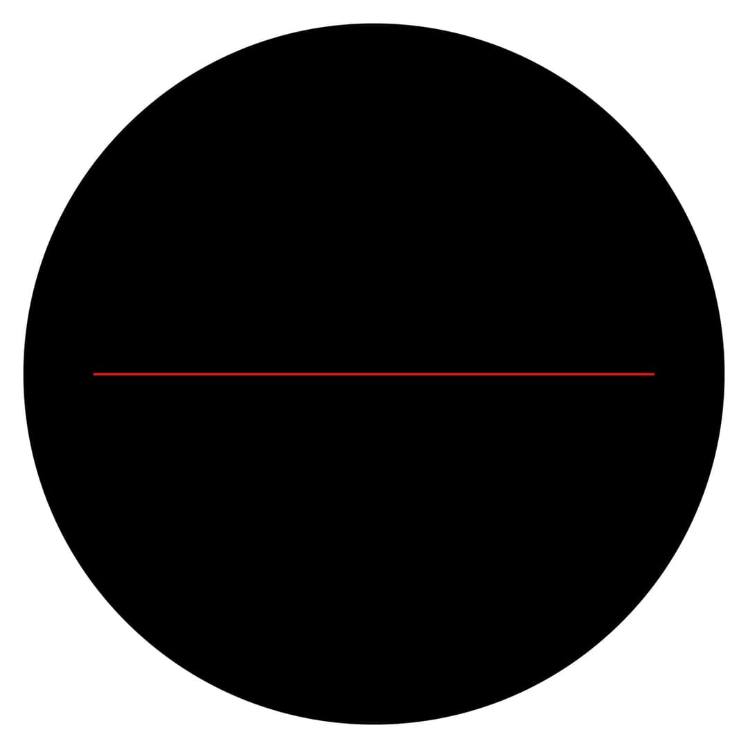 Thin Single Line Projector Light Pattern