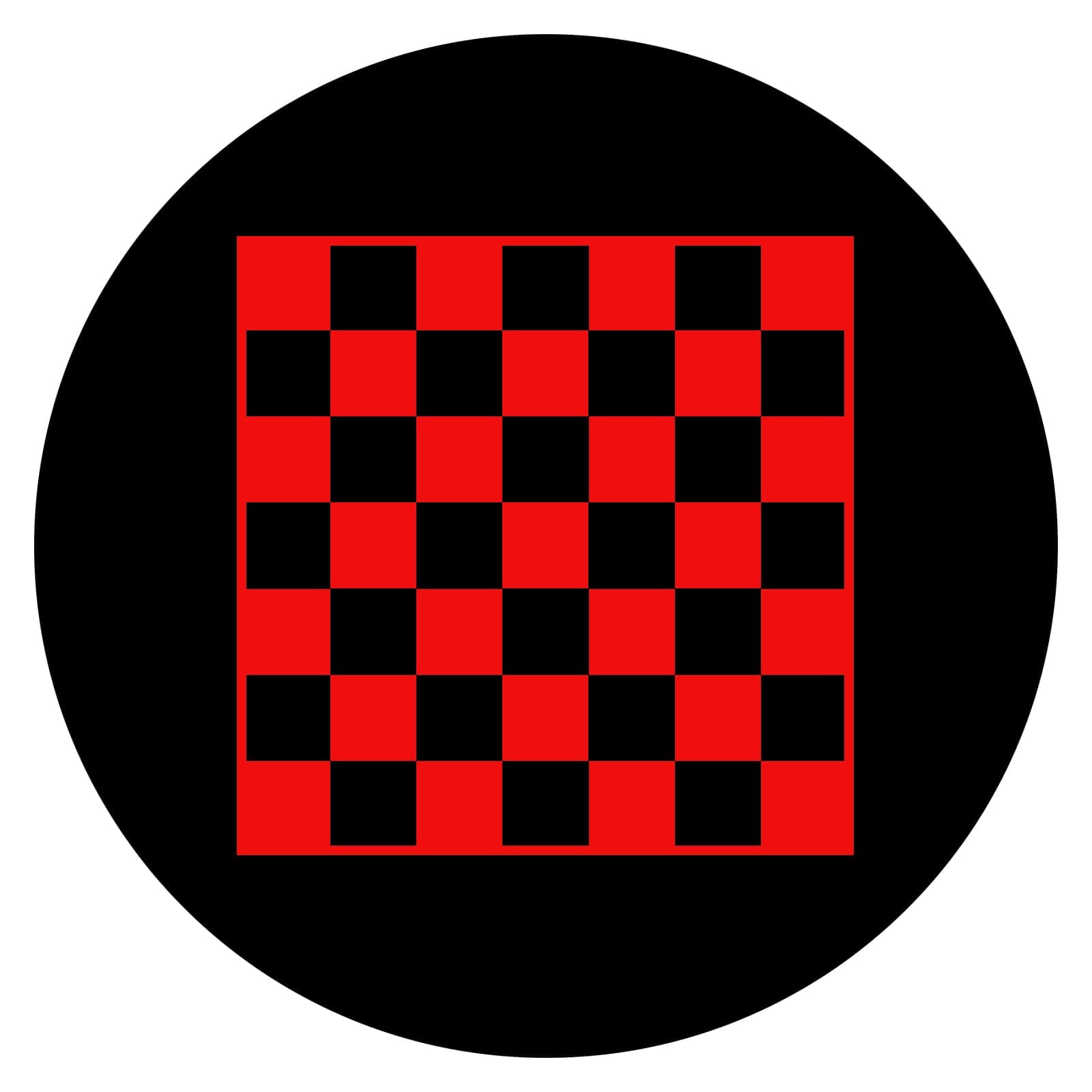 50x50 Pixel Chessboard Projector Pattern